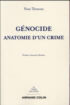 Couverture du livre « Génocide ; anatomie d'un crime » de Yves Ternon aux éditions Armand Colin