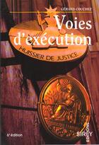 Couverture du livre « Voies D'Execution ; 6e Edition » de Gerard Couchez aux éditions Sirey