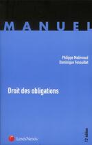 Couverture du livre « Droit des obligations (12e édition) » de Dominique Fenouillet et Philippe Malinvaud aux éditions Lexisnexis