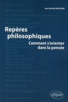 Couverture du livre « Repères philosophiques ; comment s'orienter dans la pensée » de Jean-Michel Muglioni aux éditions Ellipses