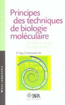 Couverture du livre « Principes des techniques de biologie moléculaire (2e édition) » de Tagu D./Moussard C. aux éditions Quae