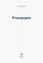 Couverture du livre « Prosopopee » de Farid Tali aux éditions P.o.l