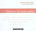 Couverture du livre « Lettres a un jeune poete » de Rainer Maria Rilke aux éditions Stanke Alexandre