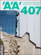 Couverture du livre « L'architecture d'aujourd'hui n 407 - juin 2015 » de  aux éditions Archipress