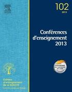 Couverture du livre « Conférences d'enseignement 2013 » de Denis Huten aux éditions Elsevier-masson
