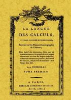 Couverture du livre « La langue des calculs » de Condillac aux éditions Maxtor