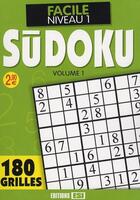 Couverture du livre « Sudoku niveau facile t.1 » de Brozinska Anastas. aux éditions Editions Esi