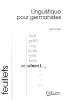 Couverture du livre « Linguistique pour germanistes » de Ruhl Marco aux éditions Ens Editions