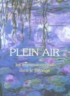 Couverture du livre « Plein air ; les impressionnistes dans le paysage » de Stephanie Gregoire aux éditions Hazan