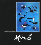Couverture du livre « Miro 1997 / broche » de Jean-Louis Prat aux éditions Gianadda