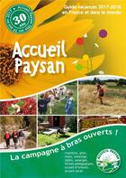 Couverture du livre « Guide vacances (édition 2017/2018) » de Accueil Paysan aux éditions Accueil Paysan