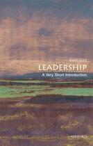 Couverture du livre « Leadership: A Very Short Introduction » de Grint Keith aux éditions Oup Oxford