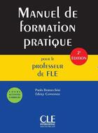 Couverture du livre « Manuel de formation du professeur FLE 2èd. » de Bertocchini/Costanzo aux éditions Cle International