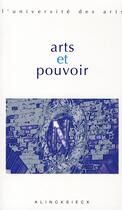 Couverture du livre « Arts et pouvoir » de Marc Jimenez aux éditions Klincksieck