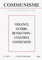 Couverture du livre « C78/79 violence, guerre, revolution » de  aux éditions L'age D'homme