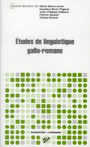 Couverture du livre « Études de linguistique gallo-romane » de  aux éditions Pu De Vincennes