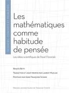 Couverture du livre « Les mathematiques comme habitude de pensee - les idees scientifiques de pavel florenski » de Betti Renato aux éditions Pu De Franche Comte