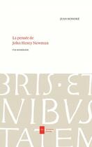 Couverture du livre « La pensée de John Henry Newman » de Jean-Honore aux éditions Ad Solem