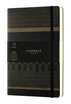 Couverture du livre « Carnet tatami grand format ligne dark espresso » de Castelli aux éditions Castelli Milano