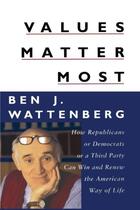 Couverture du livre « Values Matter Most » de Wattenberg Ben J aux éditions Free Press
