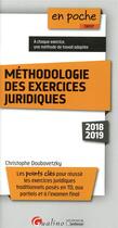 Couverture du livre « Méthodologie des exercices juridiques (édition 2018/2019) » de Christophe Doubovetzky aux éditions Gualino