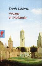 Couverture du livre « Voyage en Hollande » de Denis Diderot aux éditions La Decouverte