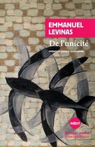 Couverture du livre « De l'unicité » de Emmanuel Levinas aux éditions Rivages