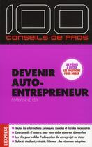 Couverture du livre « Devenir auto-entrepreneur » de Marianne Rey aux éditions L'express