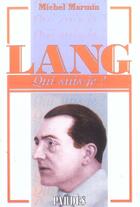 Couverture du livre « Lang » de Michel Marmin aux éditions Pardes