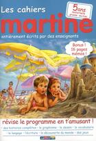 Couverture du livre « Les cahiers Martine t.3 ; 5 ans ; maternelle grande section » de Marlier Marcel aux éditions Casterman