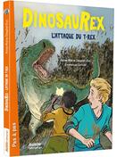 Couverture du livre « Dinosaurex Tome 8 : l'attaque du T-Rex » de Emmanuel Cerisier et Anne-Marie Desplat-Duc aux éditions Auzou