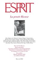 Couverture du livre « Esprit ; mars-avril 2006 ; la pensée Ricoeur » de Revue Esprit aux éditions Revue Esprit