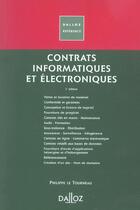 Couverture du livre « Contrats Informatiques Et Electroniques » de Philippe Le Tourneau aux éditions Dalloz