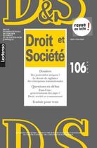 Couverture du livre « Droit & societe n 106-2020 » de  aux éditions Lgdj