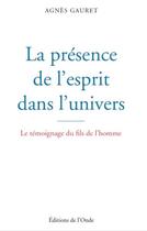 Couverture du livre « Dieu est esprit et vie » de Agnes Gauret aux éditions De L'onde