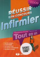 Couverture du livre « Réussir son concours infirmier (édition 2009) » de Jeanguiot... aux éditions Estem