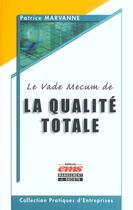 Couverture du livre « Vade mecum qualite totale » de Marvanne aux éditions Ems