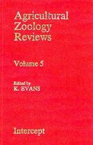 Couverture du livre « Agricultural zoology reviews t.5 » de Evans aux éditions Intercept