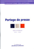 Couverture du livre « Portage de presse » de  aux éditions Direction Des Journaux Officiels