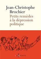 Couverture du livre « Petits remèdes à la dépression politique » de Jean-Christophe Brochier aux éditions Don Quichotte