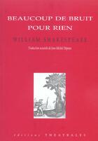 Couverture du livre « Beaucoup de bruit pour rien » de William Shakespeare aux éditions Theatrales