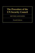 Couverture du livre « The Procedure of the UN Security Council » de Daws Sam aux éditions Oup Oxford