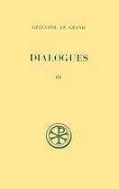 Couverture du livre « Dialogues t.3 » de  aux éditions Cerf