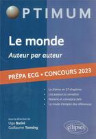 Couverture du livre « Nouveau thème ECG 2023 : auteur par auteur » de Fabien Fichaux aux éditions Ellipses