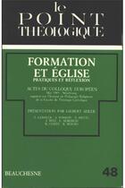 Couverture du livre « Formation et église » de Universite Strasbour aux éditions Beauchesne