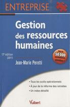Couverture du livre « Gestion des ressources humaines (17e édition) » de Jean-Marie Peretti aux éditions Vuibert