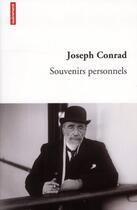 Couverture du livre « Souvenirs personnels » de Joseph Conrad aux éditions Autrement