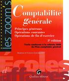 Couverture du livre « Comptabilite generale » de Grandguillot/Grandgu aux éditions Gualino