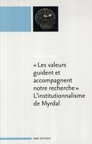 Couverture du livre « L'institutionnalisme de Gunnar Myrdal en question » de Cyrille Ferraton aux éditions Ens Lyon