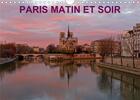 Couverture du livre « Paris matin et soir calendrier mural 2020 din a4 horizontal - photographies artistiques du p » de Fleurent Guilla aux éditions Calvendo